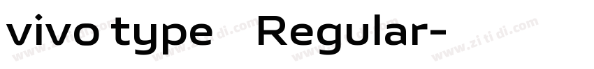 vivo type 简 Regular字体转换